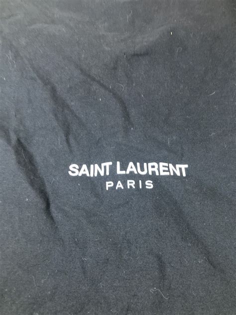 YSL Saint Laurent Paris Shoe Dust Bag Black Handbag Travel